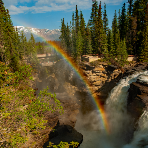 Athabasca Falls Rainbow 1