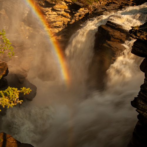 Athabasca Falls Rainbow 2