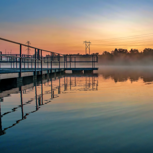 Moody Foggy Reflections