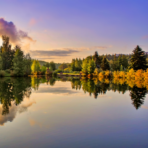 Sunrise Lake Reflections
