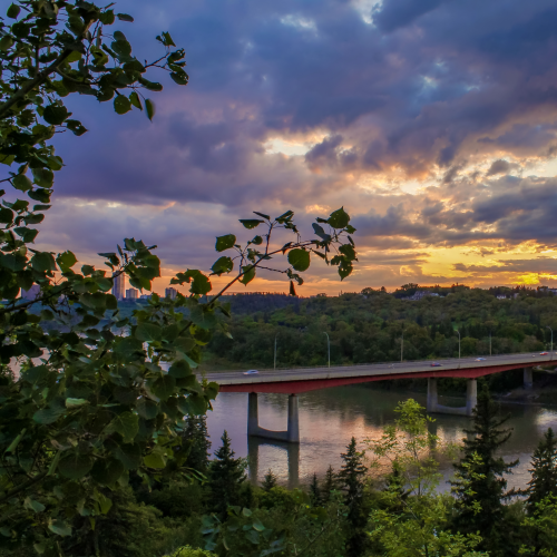 Sunset River Valley