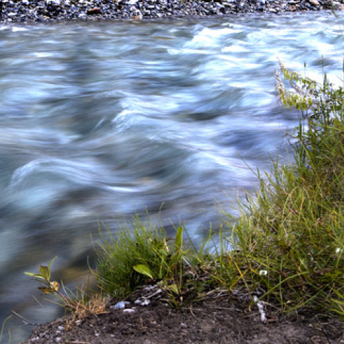 flowing