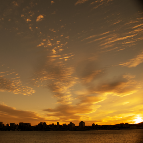 Halifax skyline at sunset