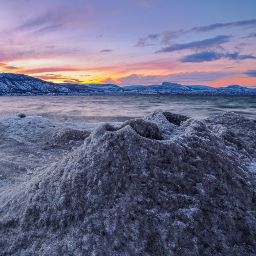 Frozen volcano