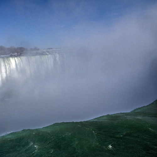 Water falls