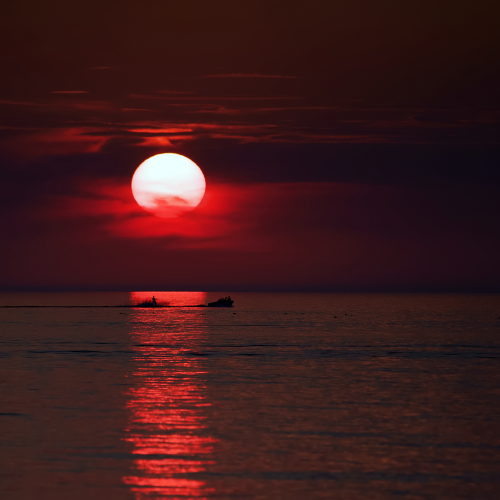 Sun Set on Lake Huron.