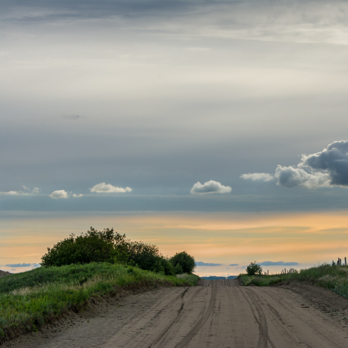 Sunset near Saskatoon