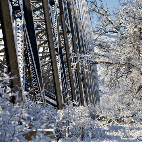 High Level Bridge in Winter 