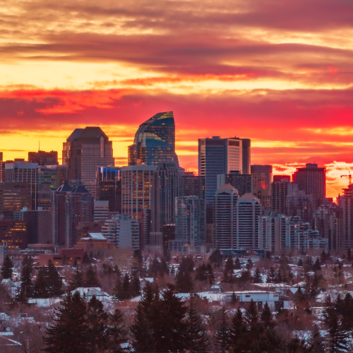 Calgary Sky On Fire