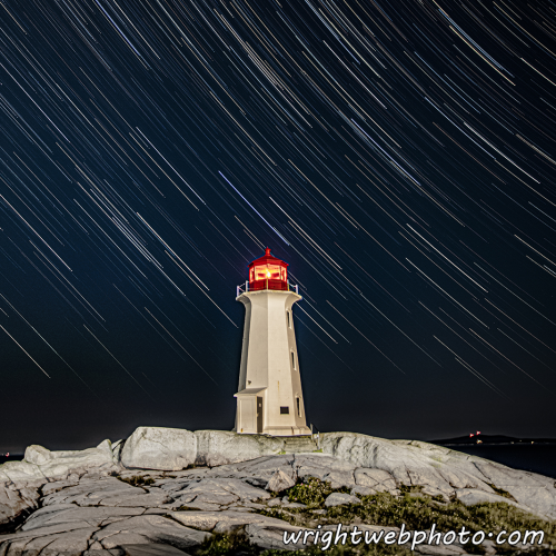 Milky Way Above the Rocks at Peggy's Cove