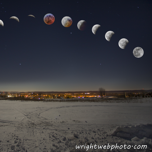 Super Blood Wolf Moon. Uxbridge ON