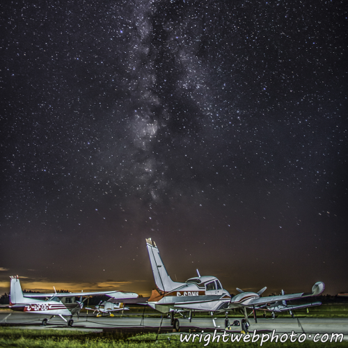 Milky Way Over Lindsay Airport