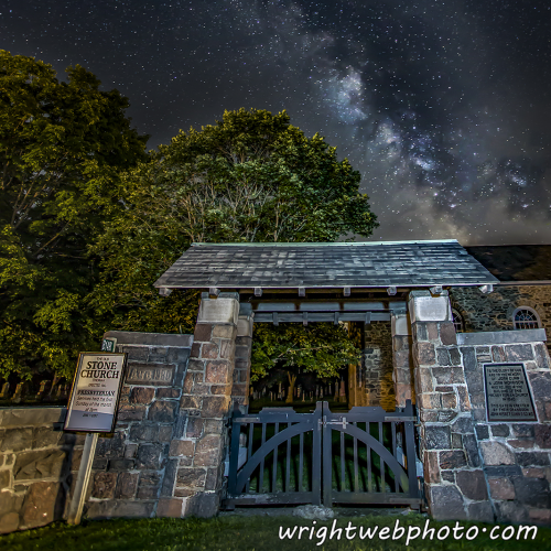Milky Way Over Stone Church, Beaverton ON