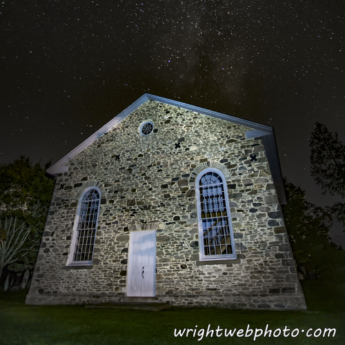 Milky Way Over Stone Church, Beaverton ON