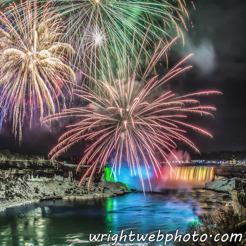 Fireworks Over Niagara Falls