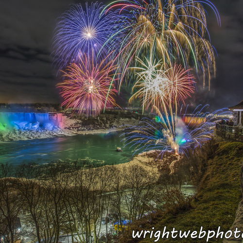 Fireworks Over Niagara Falls