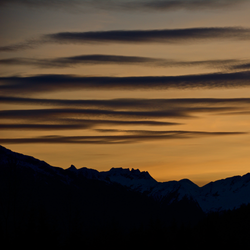 Coast Mountain Silhouette III