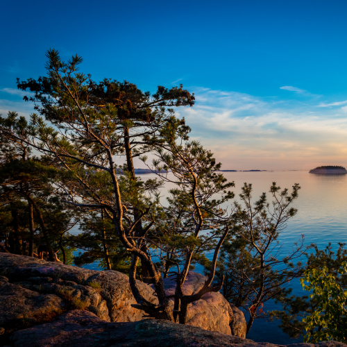 Golden Hour on the Rocks at Killbear