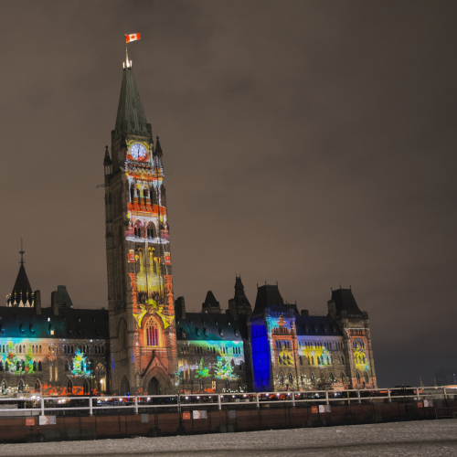 Parliament Hill light show