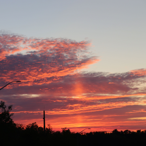 Sunset over the Bolton Valley