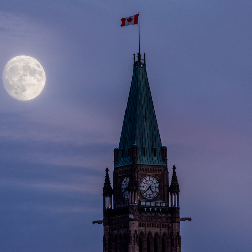 Supermoon over Ottawa