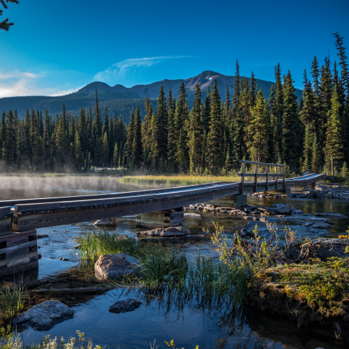 Early morning light over Shadow lake