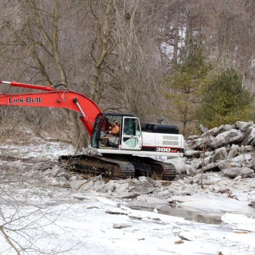 Clean up after massive flooding along the Humber River March 17/19