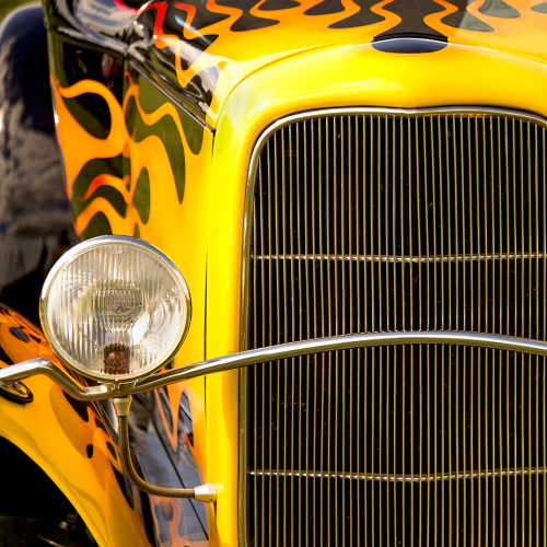 Colour Yellow Car a t ottawa capital Car Show