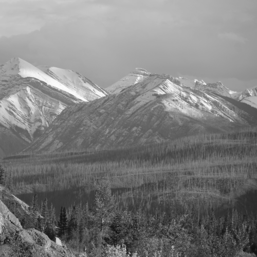 Mountains in Black & White 