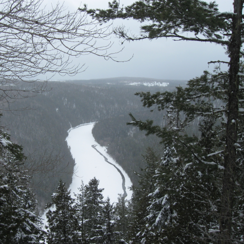 Restigouche River in winter