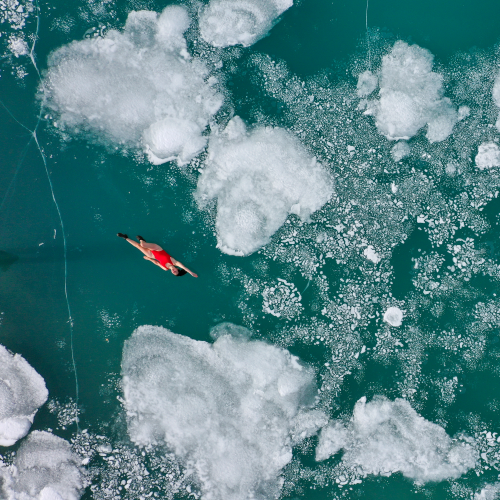 Swimming on Ice
