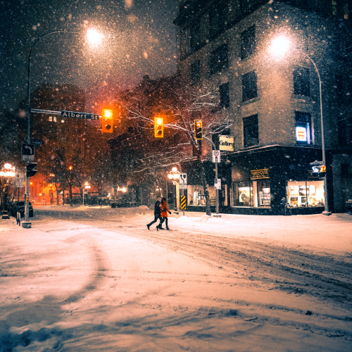 Snow in the winnipeg