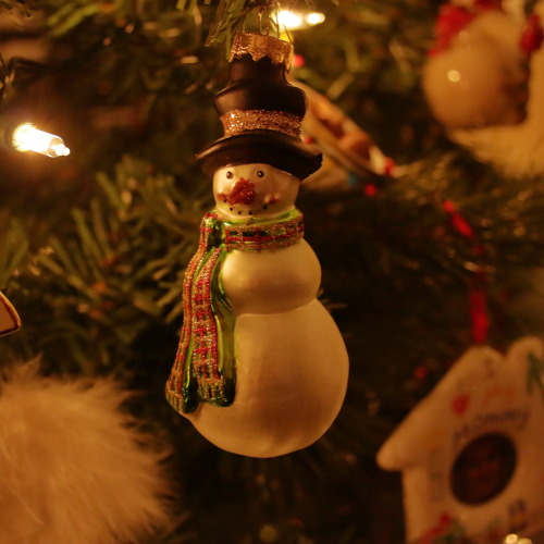 Snowman Christmas ornament