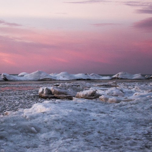 Ice Lake at Sunrise