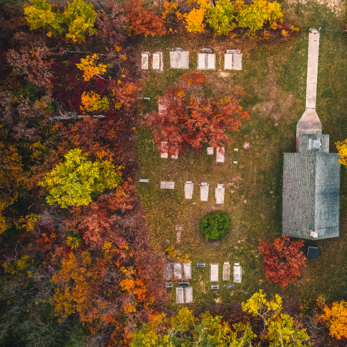 Abandoned Church & Graveyard