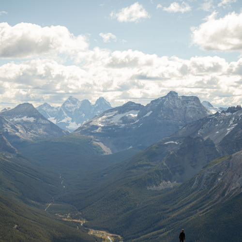 Looking into Lake O'Hara Valley