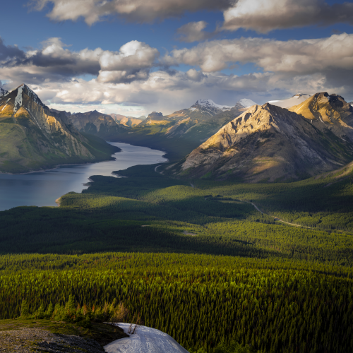 Spray Lakes Summer Evening