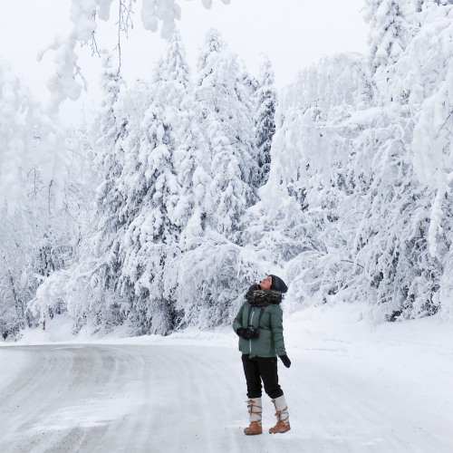 Magali in winter wonderland
