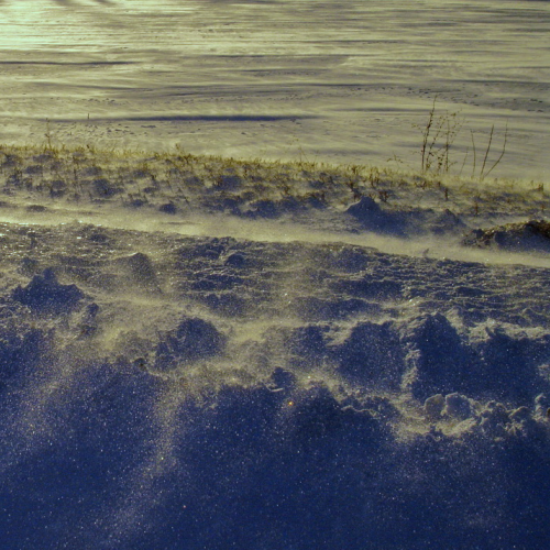 snow drifting