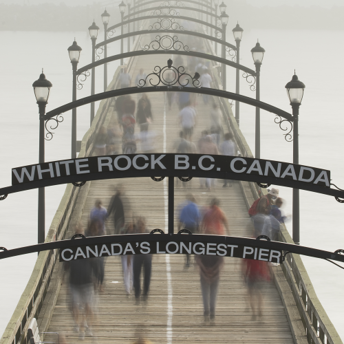 White Rock dissaPIERS into the fog !!