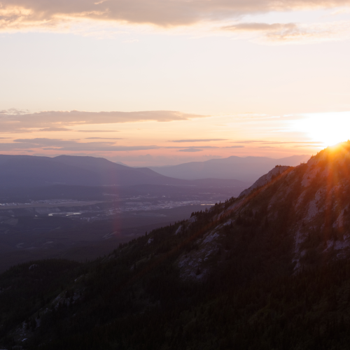 Downtown Whitehorse from Grey Mountain