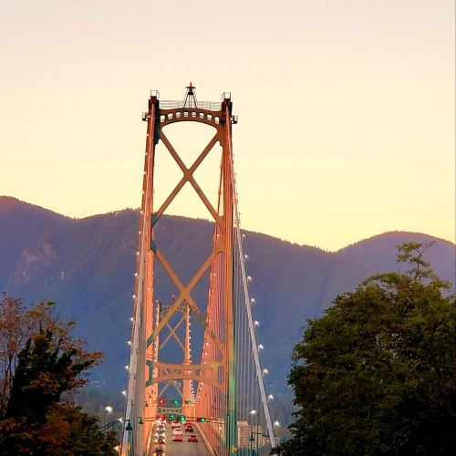 Lions Gate Bridge at Dusk