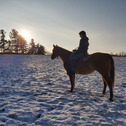 Riding into the Sunset