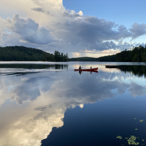 Canoeing at Spectacle Lake