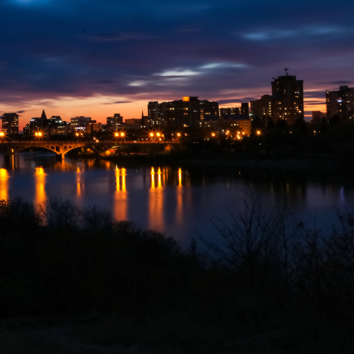 Sunset Over the City of Bridges