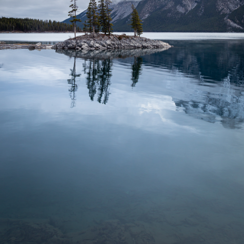 A Cool Minnewanka Morning