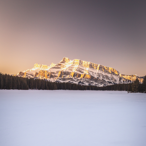 Snow Covered Two Jack Lake