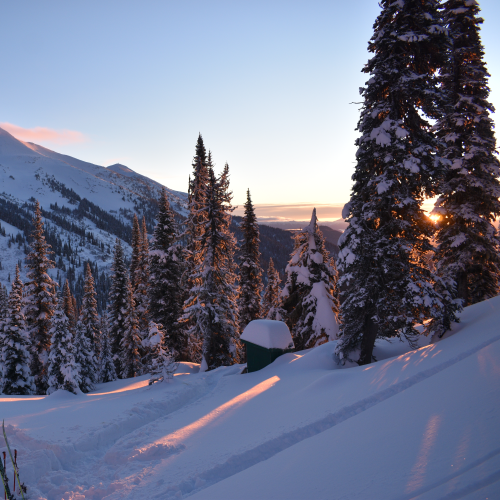 Morning Glow on Red Mountain