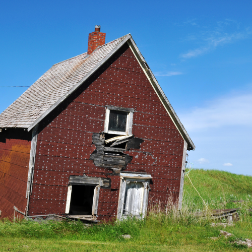 Leaning house, PEI