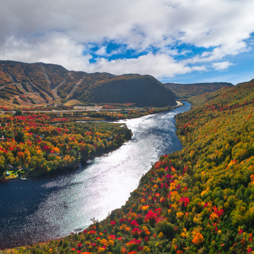 Marble Mountain dressed up in fall colour
